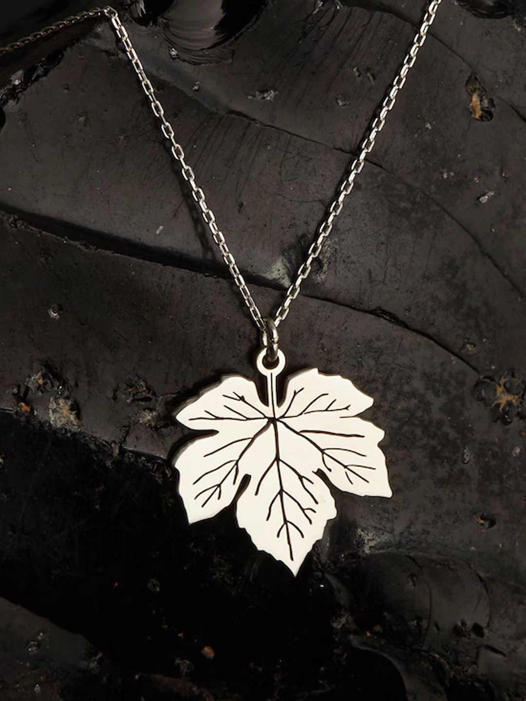 

DressBerry 925 Sterling Silver-Plated Floral Pendants With Chains