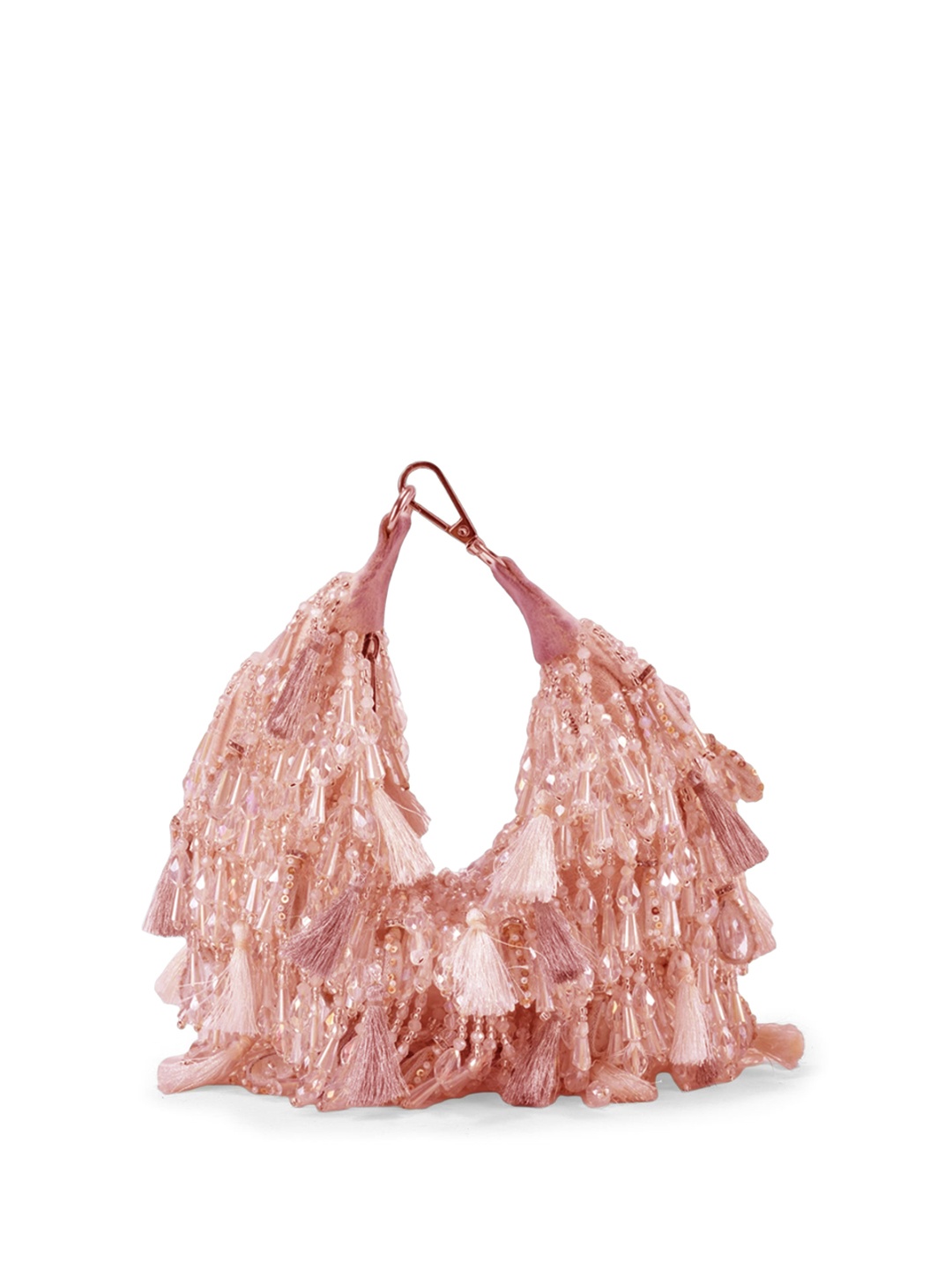 

Forever Noor Women Embellished Purse Clutches, Peach