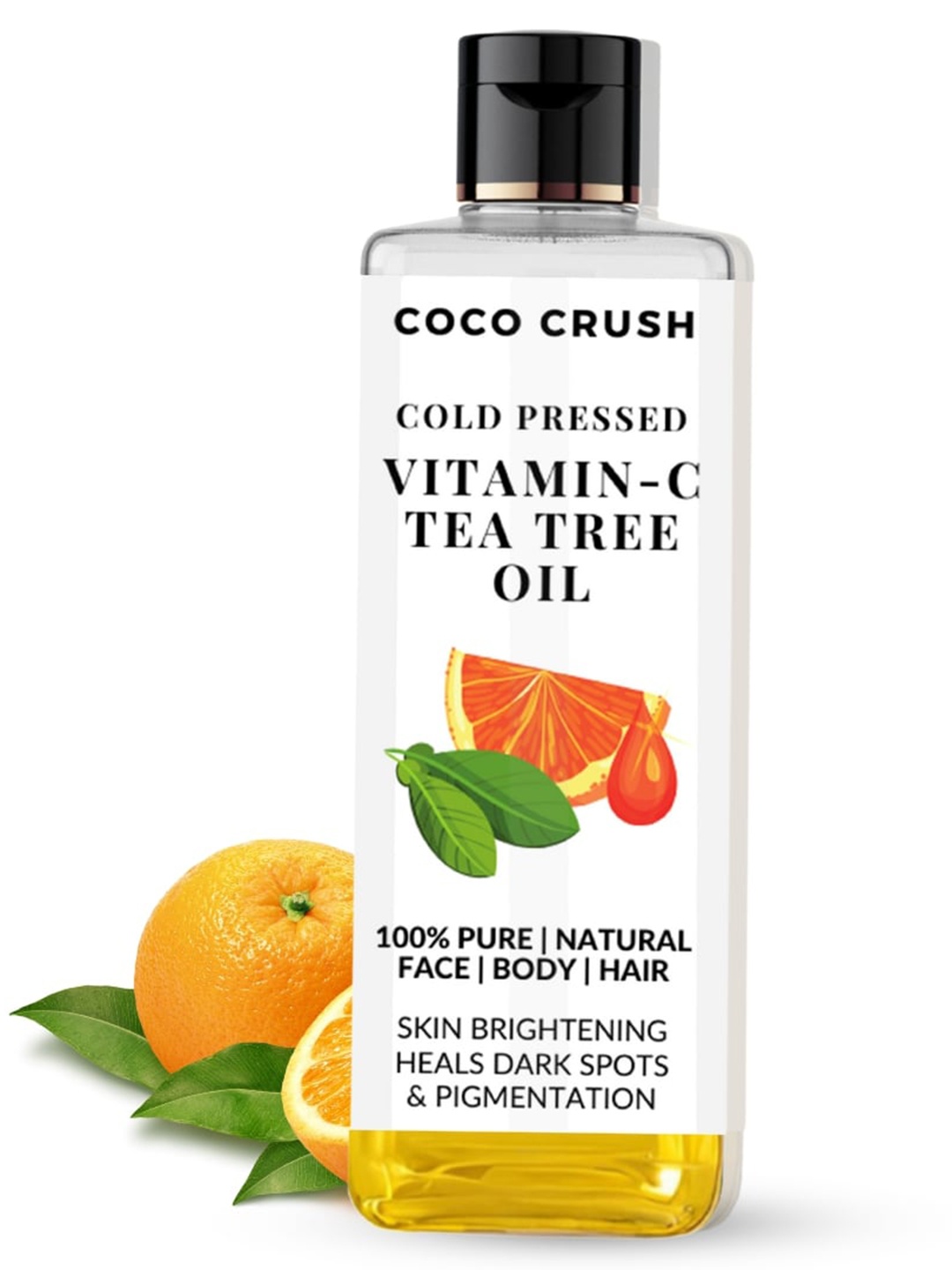 

Coco Crush Cold Pressed 100% Natural Vitamin C & Tea Tree Oil- 200ml, Orange
