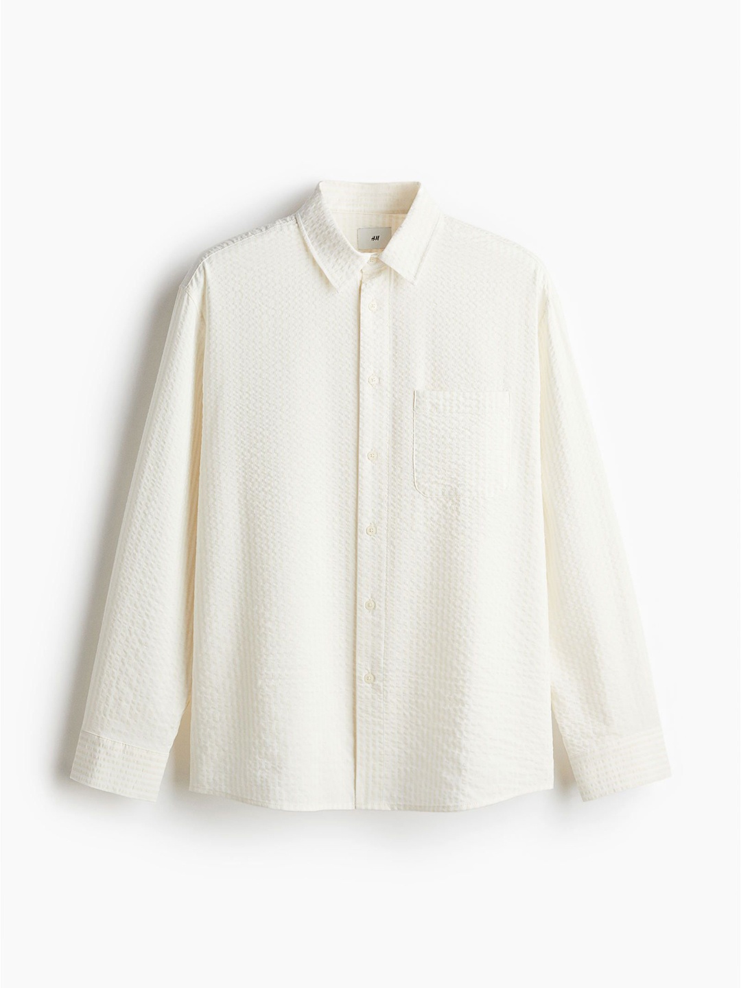 

H&M Seesucker Shirt, White