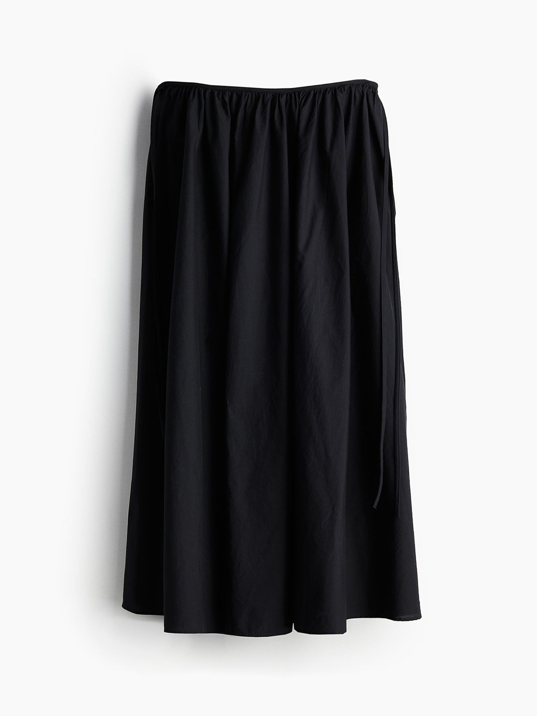 

H&M Women Tie-Detail Circular Skirt, Black