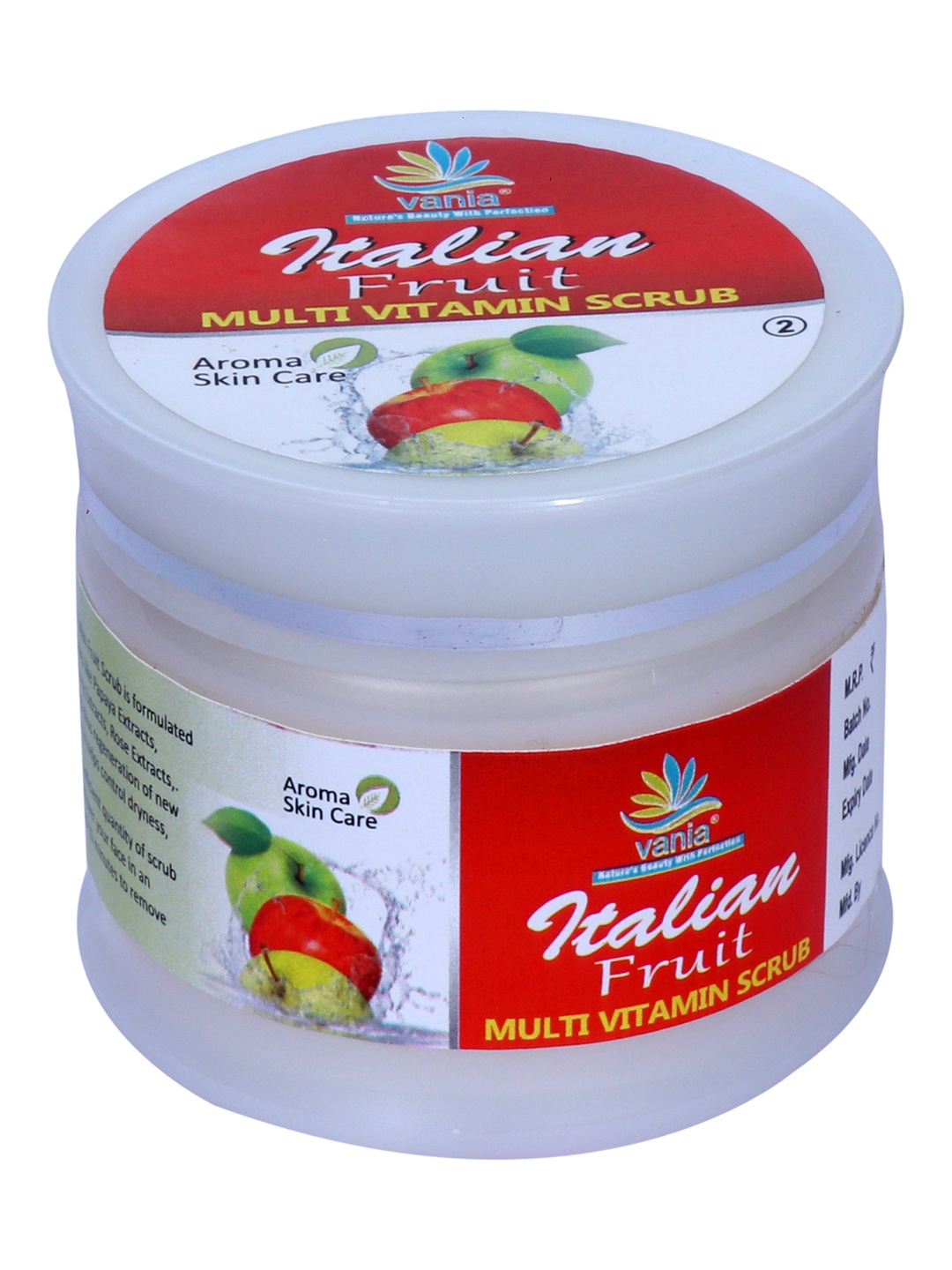 

Vania Italian Fruit Multi Vitamin Scrub Remove Tan-52g, Yellow