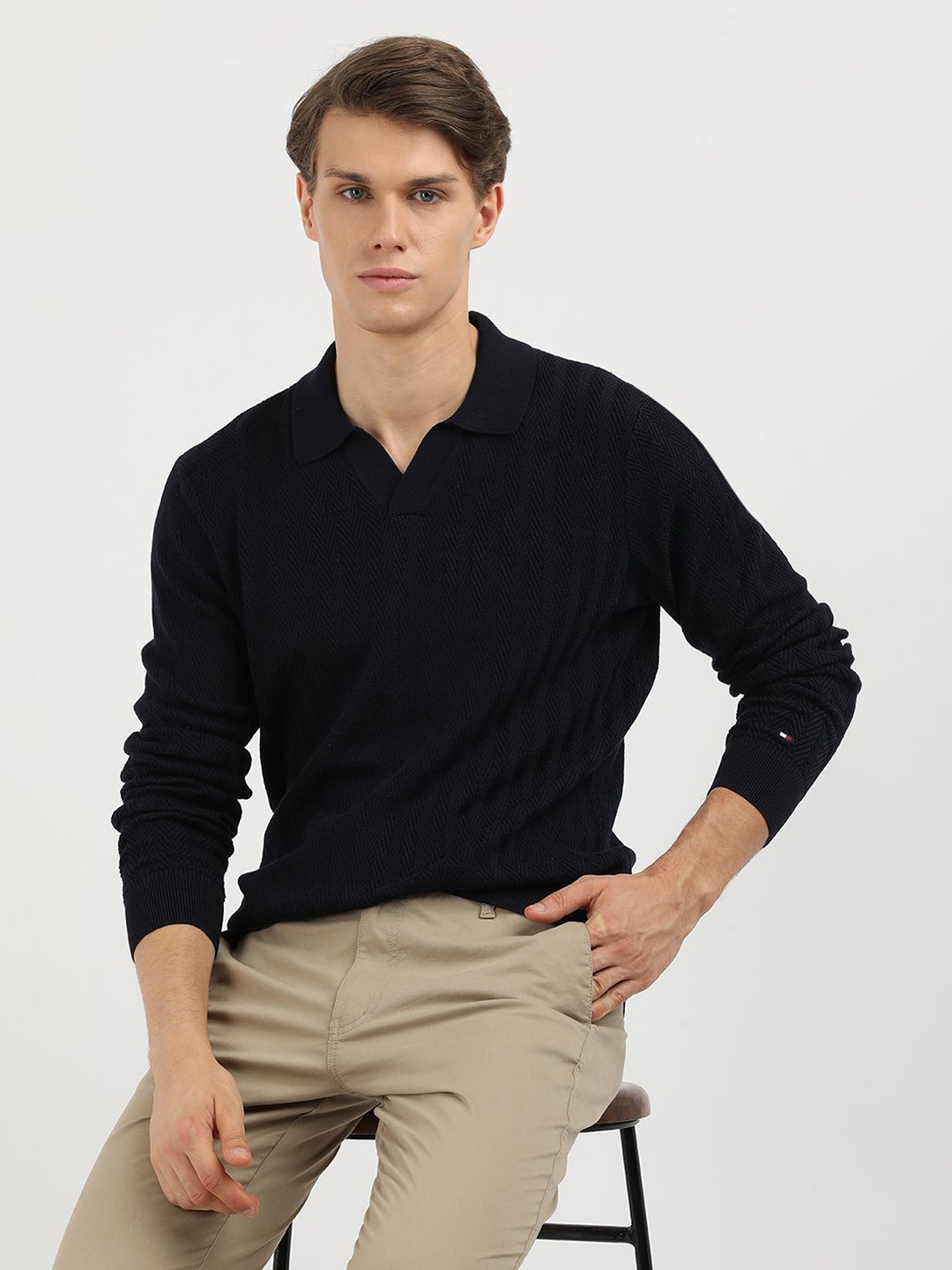 

Tommy Hilfiger Men Pullover Sweater, Navy blue