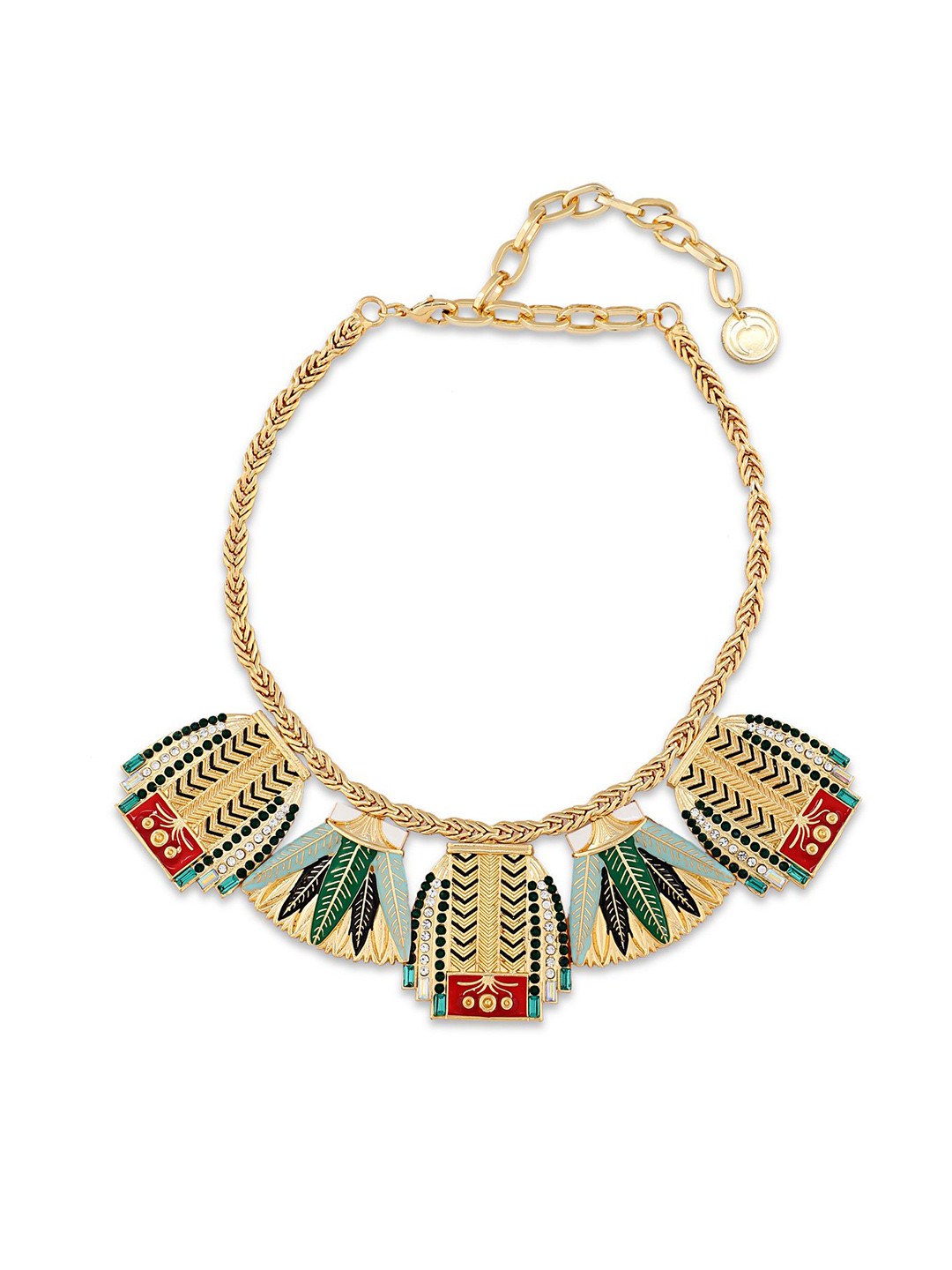 

VALLIYAN BY NITYA Brass Gold-Plated Necklace