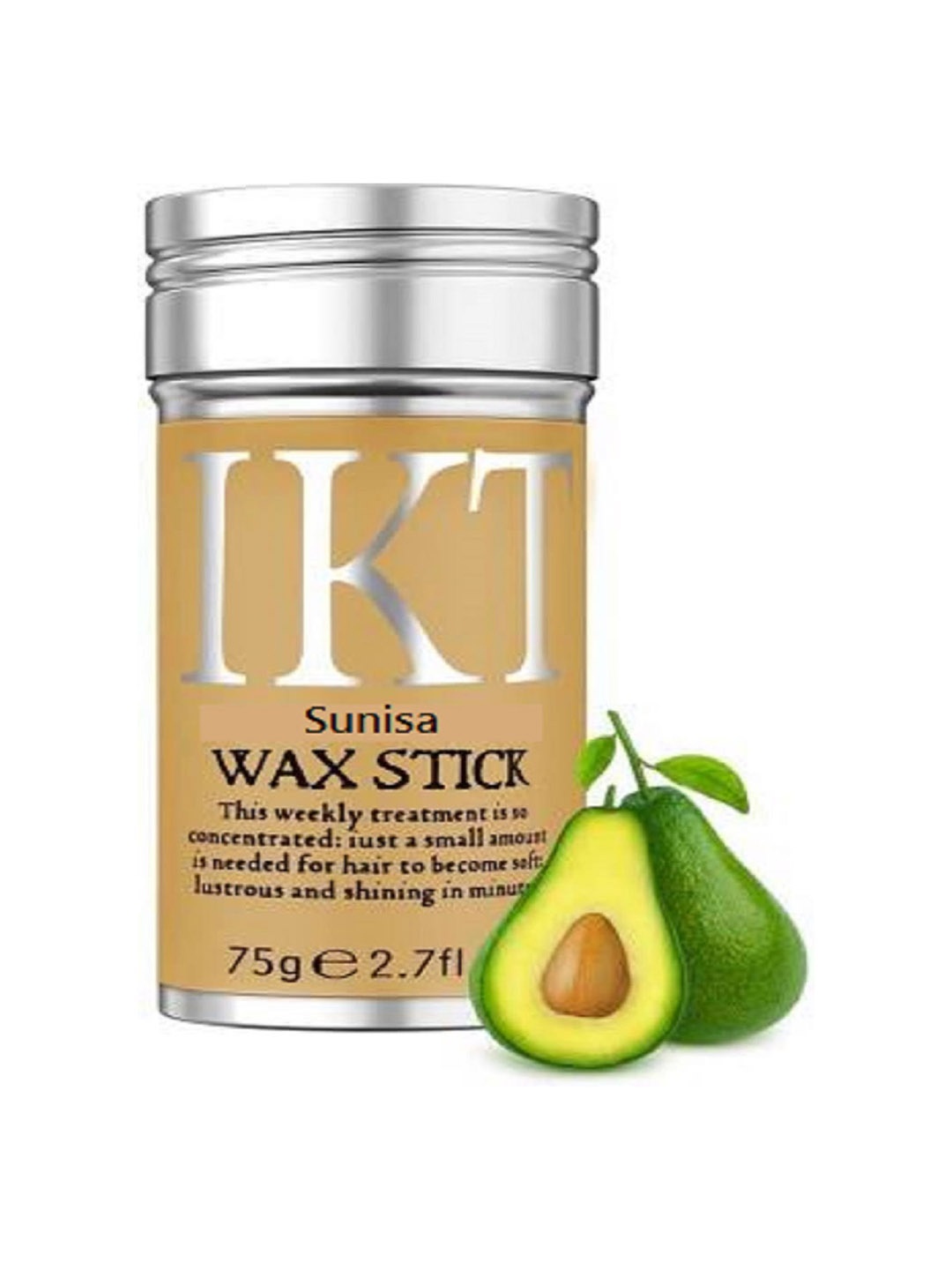 

SUNISA IKT Hair Wax Stick With Beeswax & Vitamin E 75 g, Transparent