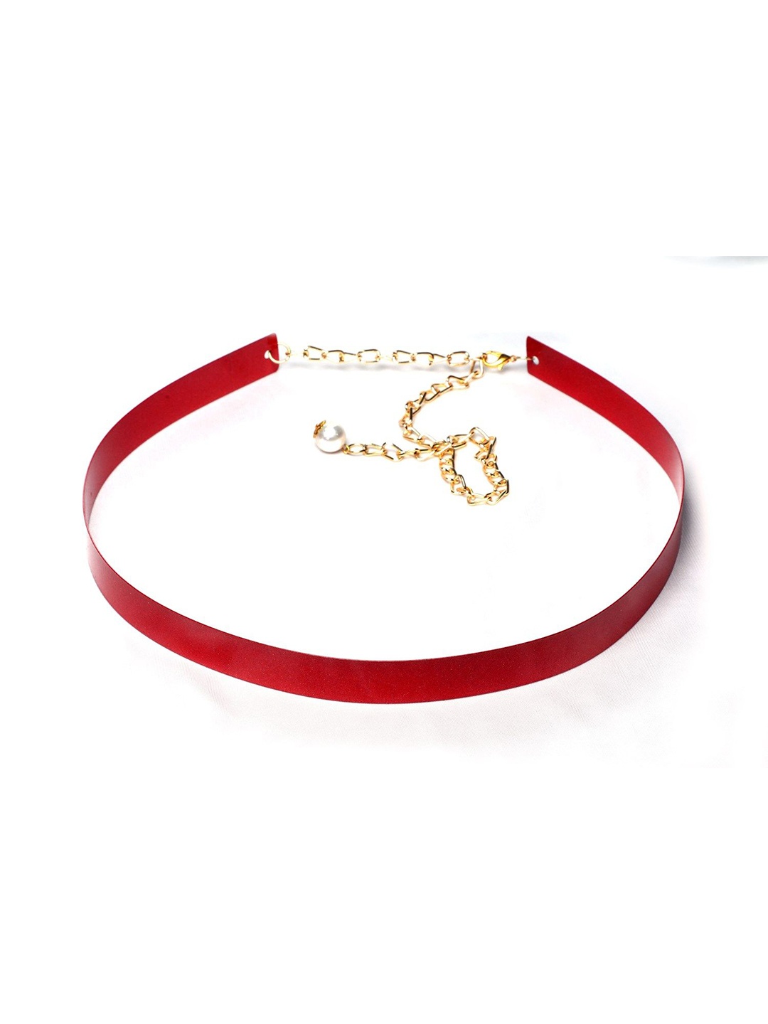 

Fabme Adjustable Metal Saree Belt, Red