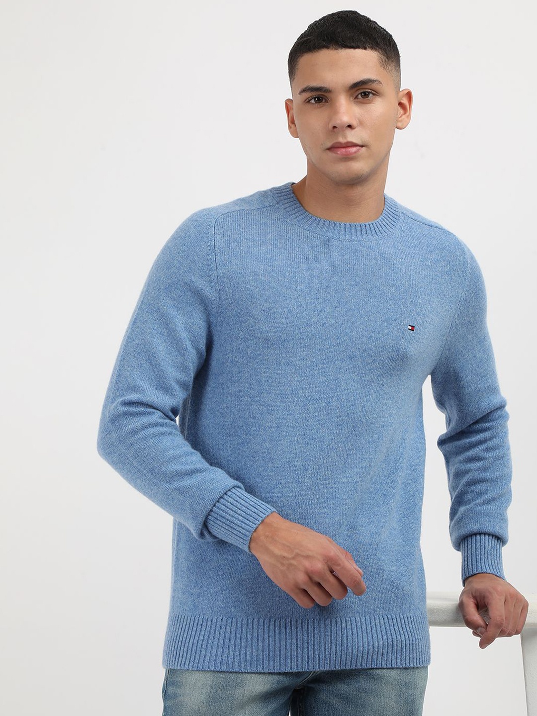 

Tommy Hilfiger Men Woollen Pullover Sweaters, Blue