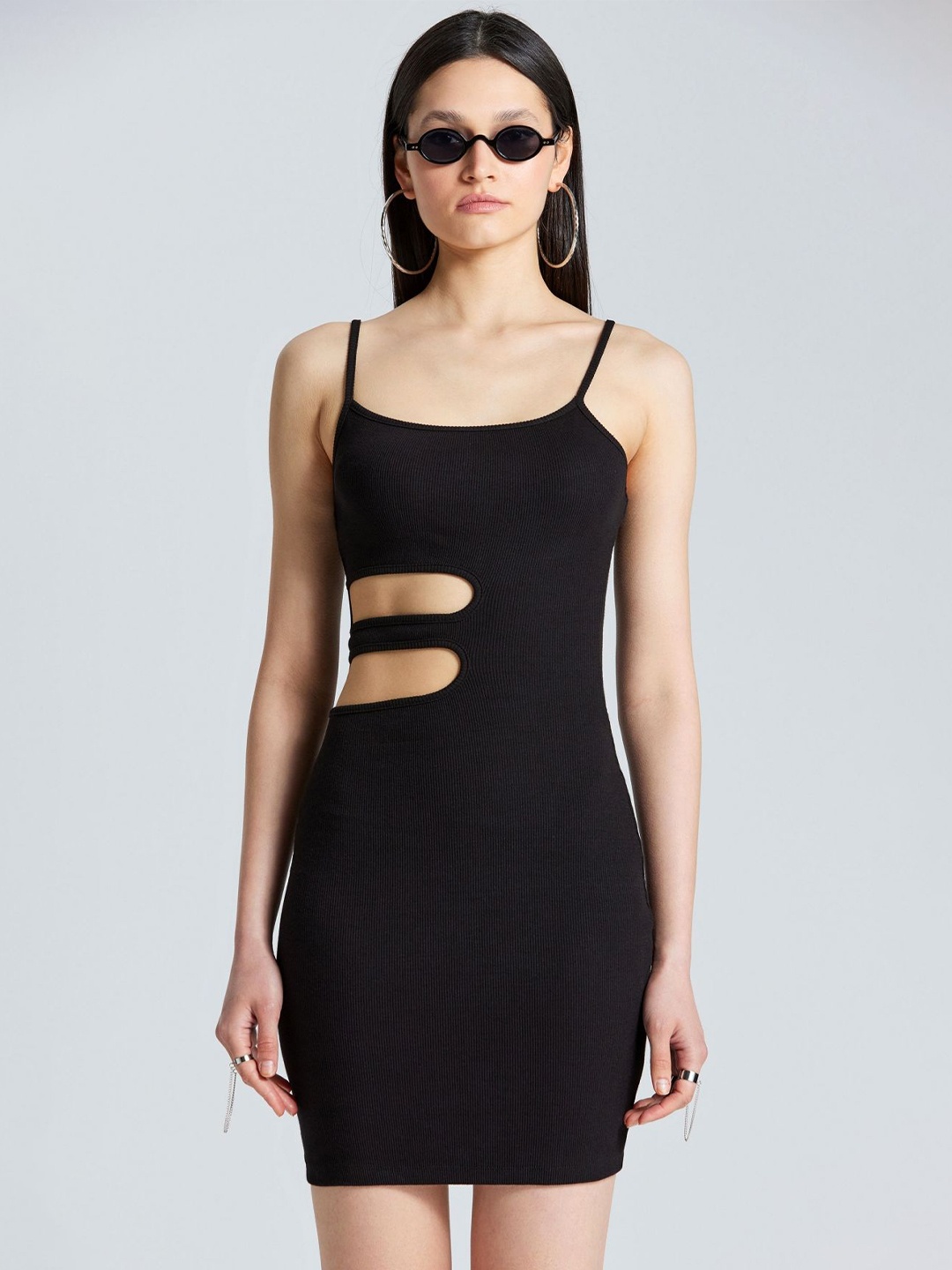 

ZOMODA Women Bodycon Black Mini Dress