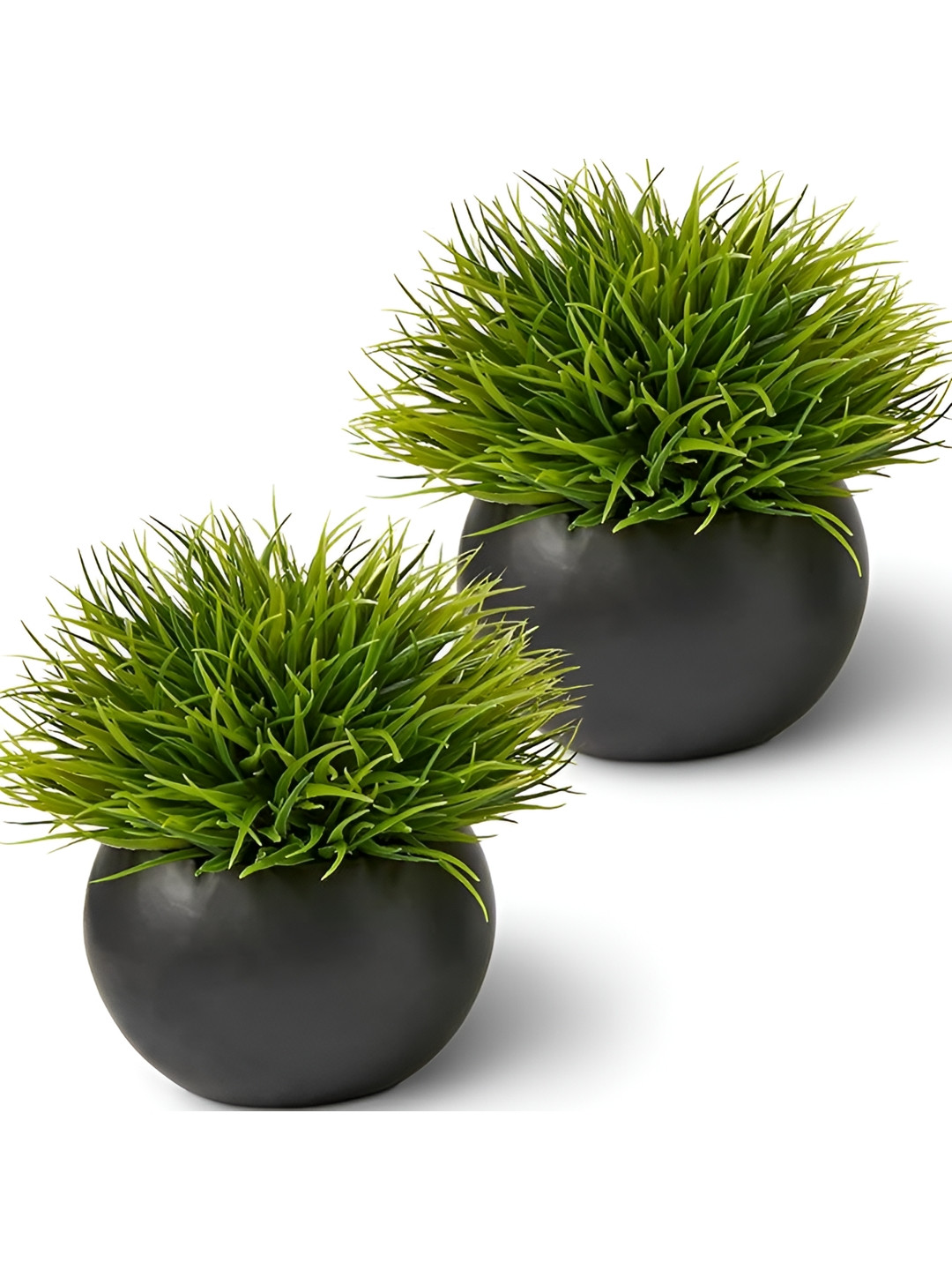 

KAAF Black 2 Pieces Artificial Plant With Pot
