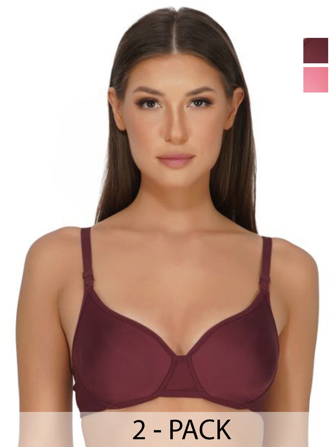 

INGRID Women Durable & Long Lasting Cotton Everyday Underwired Padded Bra, Purple