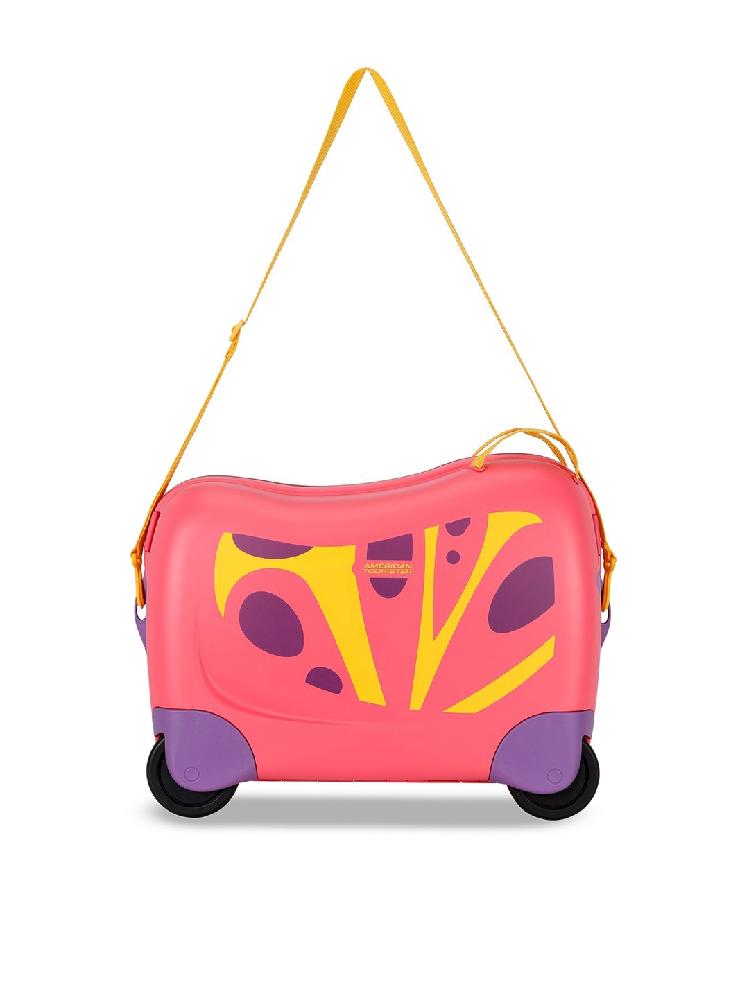 

AMERICAN TOURISTER SC Skittle NXT Kids Printed Hard-Sided Cabin Trolley Bag, Pink