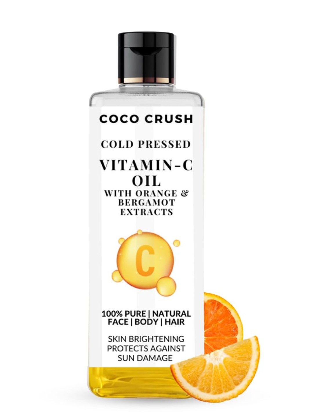 

Coco Crush Cold Pressed Vitamin-C Massage Oil- 100ml, Orange