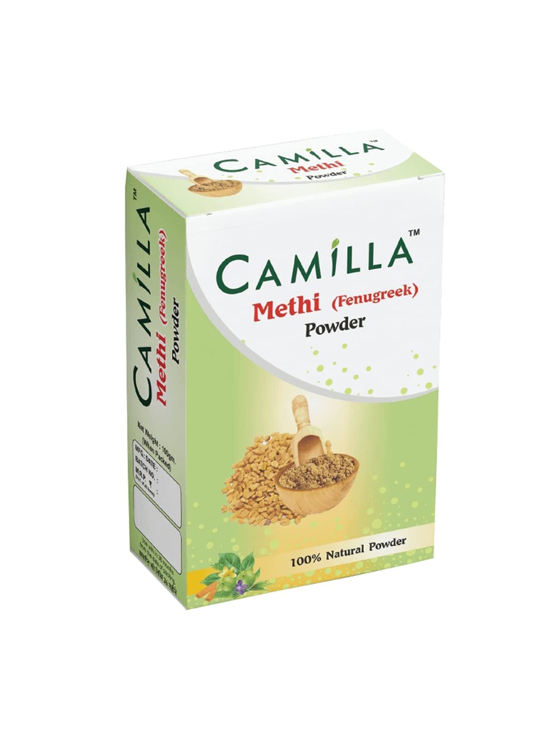 

CAMILLA 100% Natural Methi Powder-100g, Peach