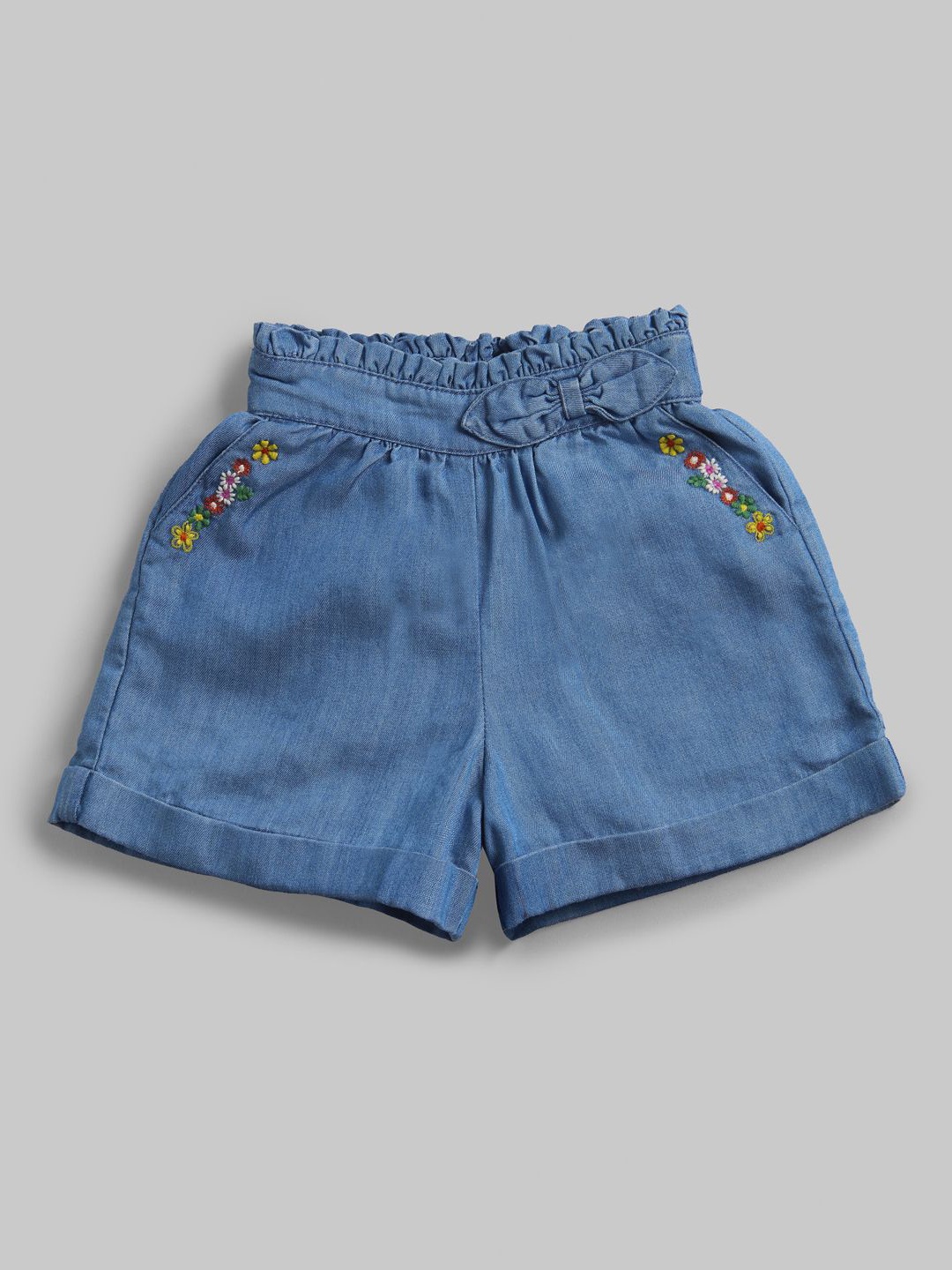 

Ed-a-Mamma Baby Girls Denim Denim Shorts, Blue