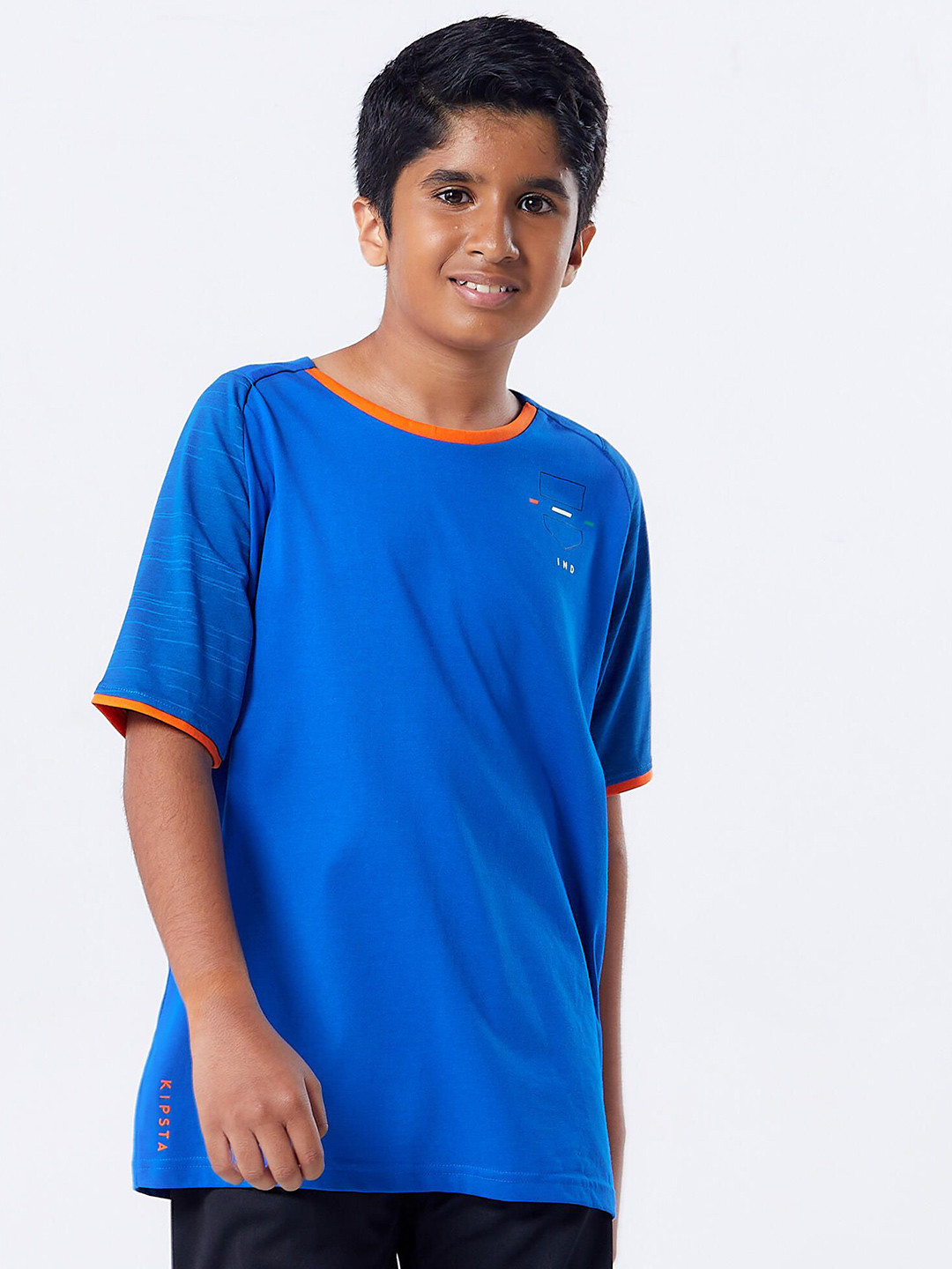 

Kipsta By Decathlon Boys India Replica Football Jersey, Blue