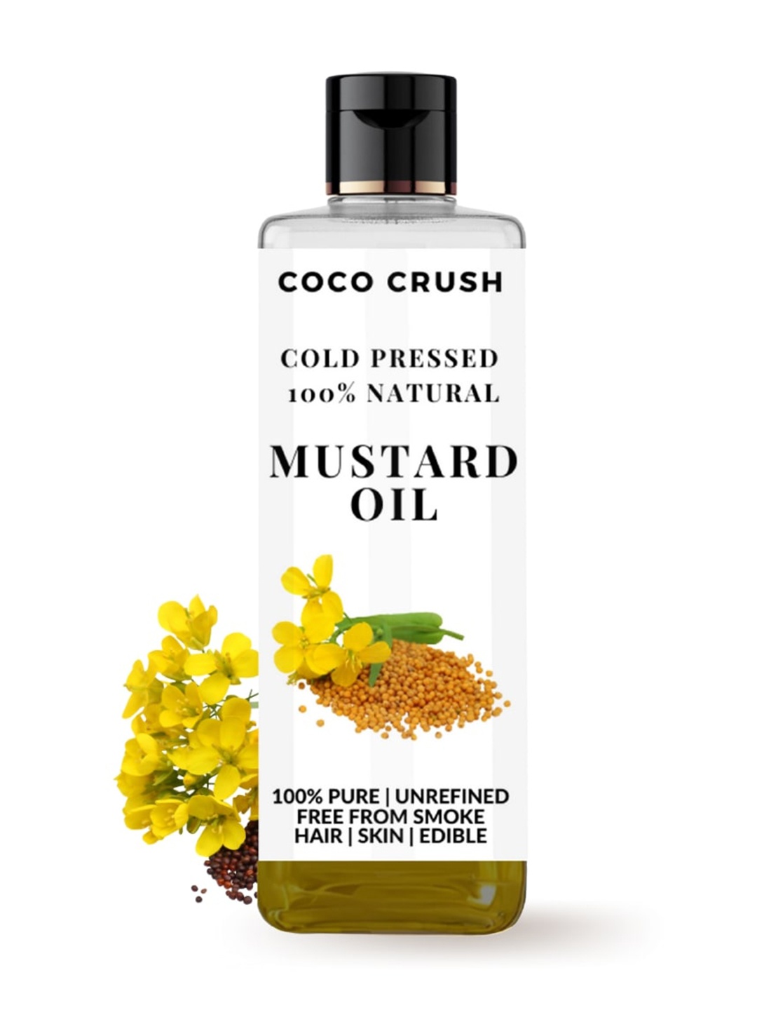 

Coco Crush Cold Pressed Mustard Oil- 100ml, Transparent