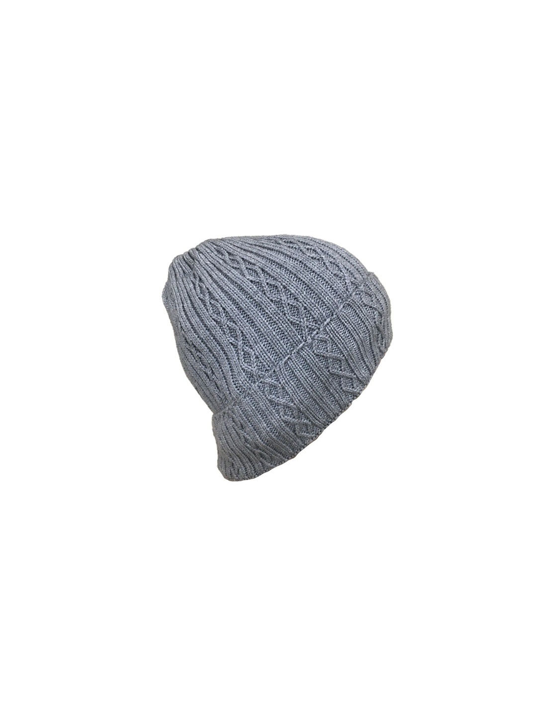 

Gajraj Unisex Woollen Self Design Beanie, Grey