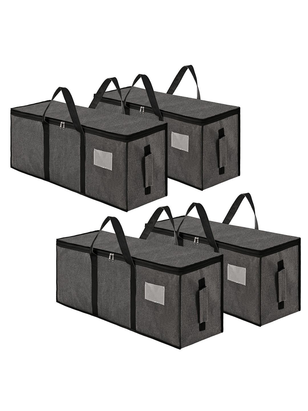 

Kuber Industries Grey 4 Pieces Storage Bags Organisers