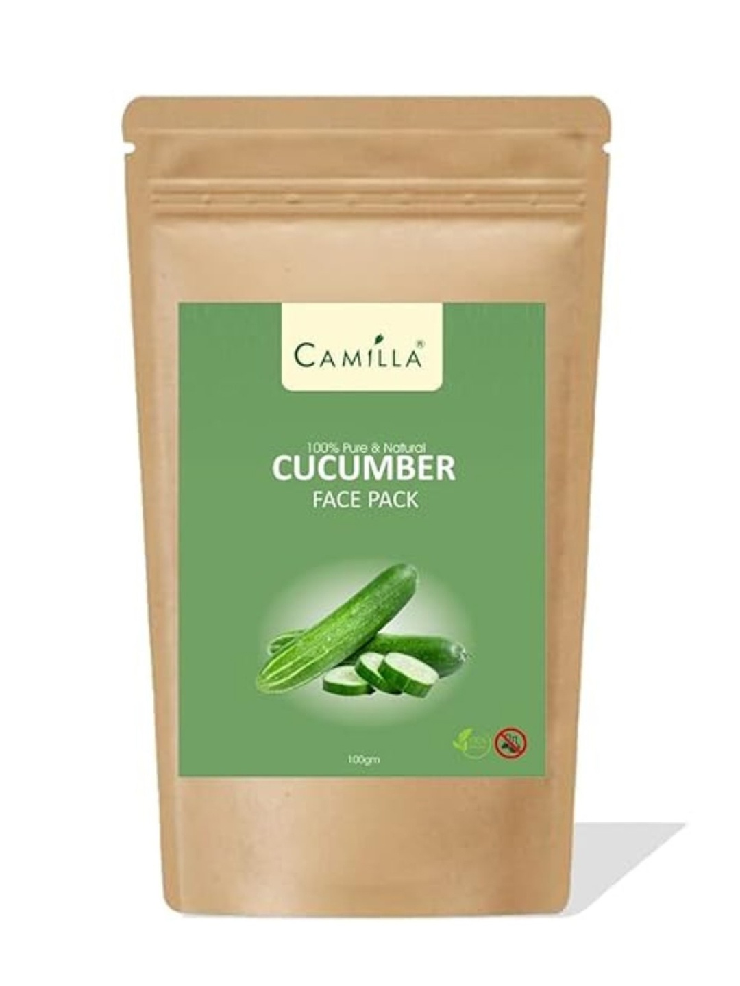 

CAMILLA Cucumber Face Pack Remove Dark Spots-100g, Green