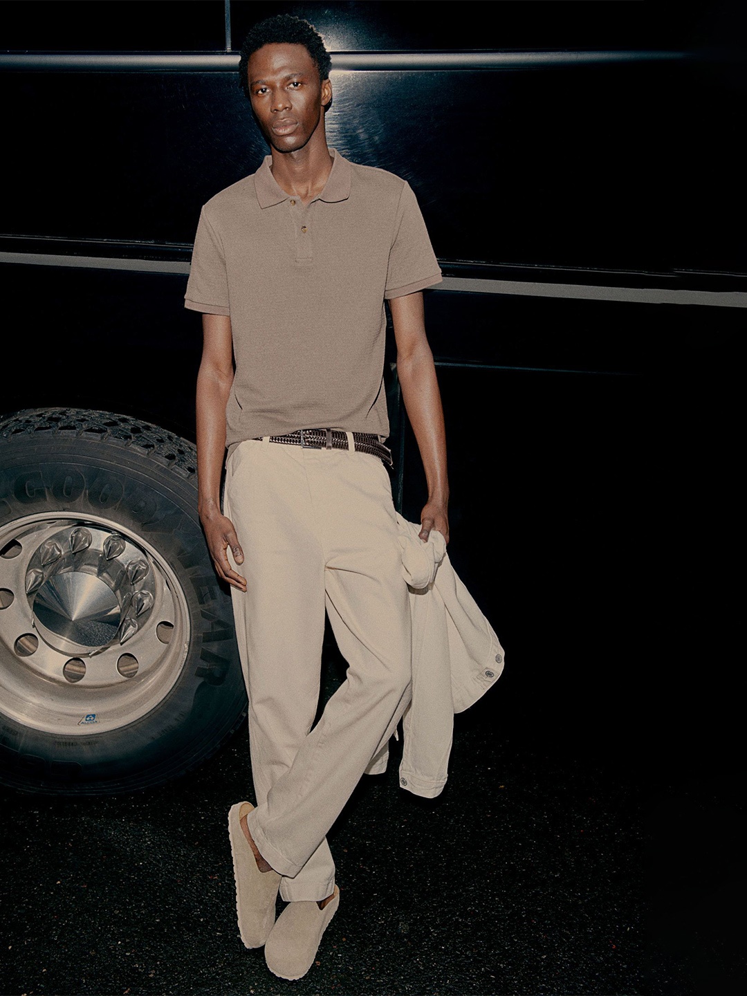 

H&M Slim Fit Polo T-Shirts, Brown