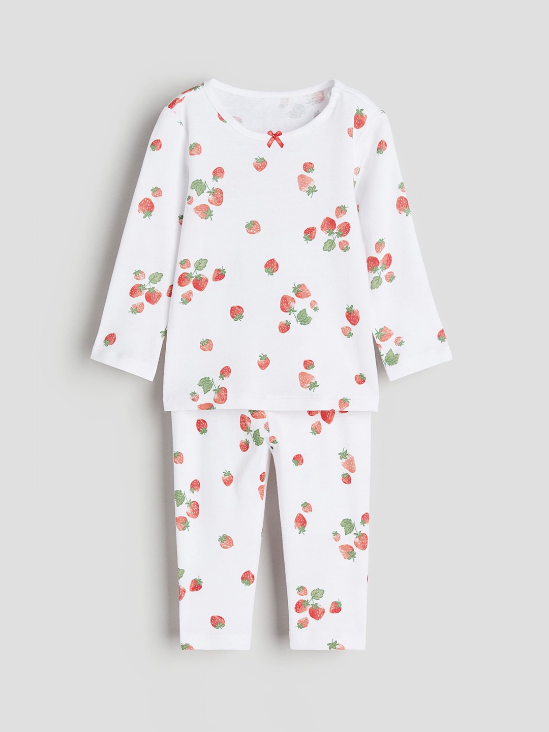 

H&M Infant Boys Printed Cotton Night Suits, White
