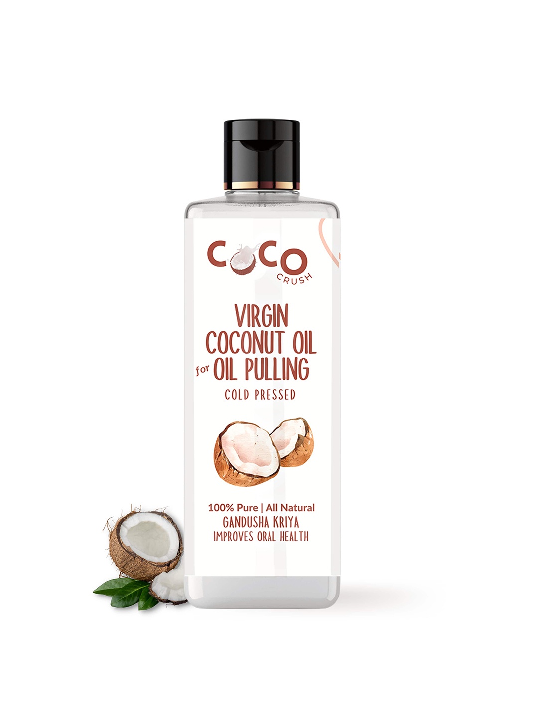 

Coco Crush Cold Pressed Virgin Coconut For Oil Pulling- 100ml, Transparent