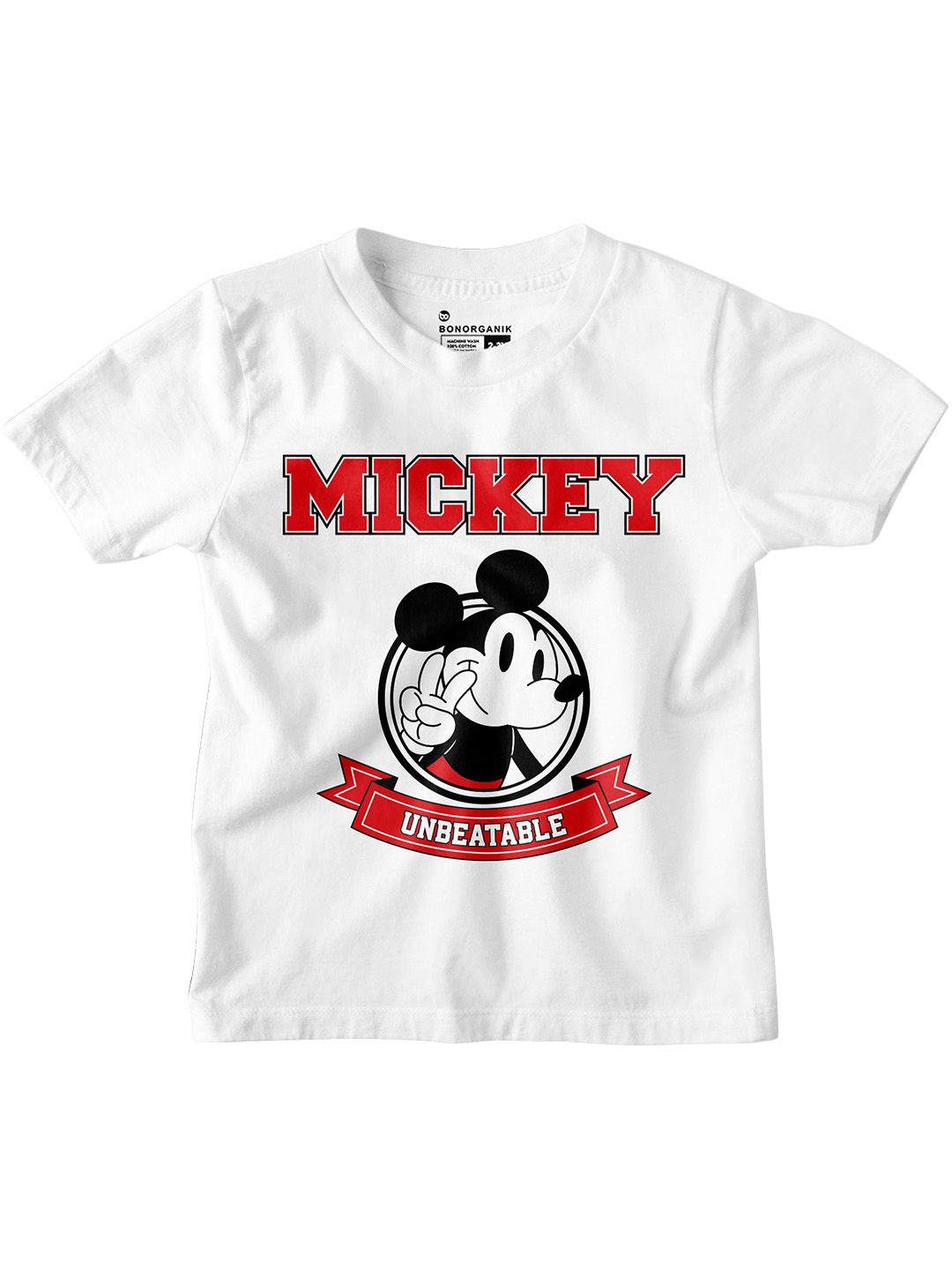 

BonOrganik Boys Graphic Printed Round Neck Cotton T-shirt, White