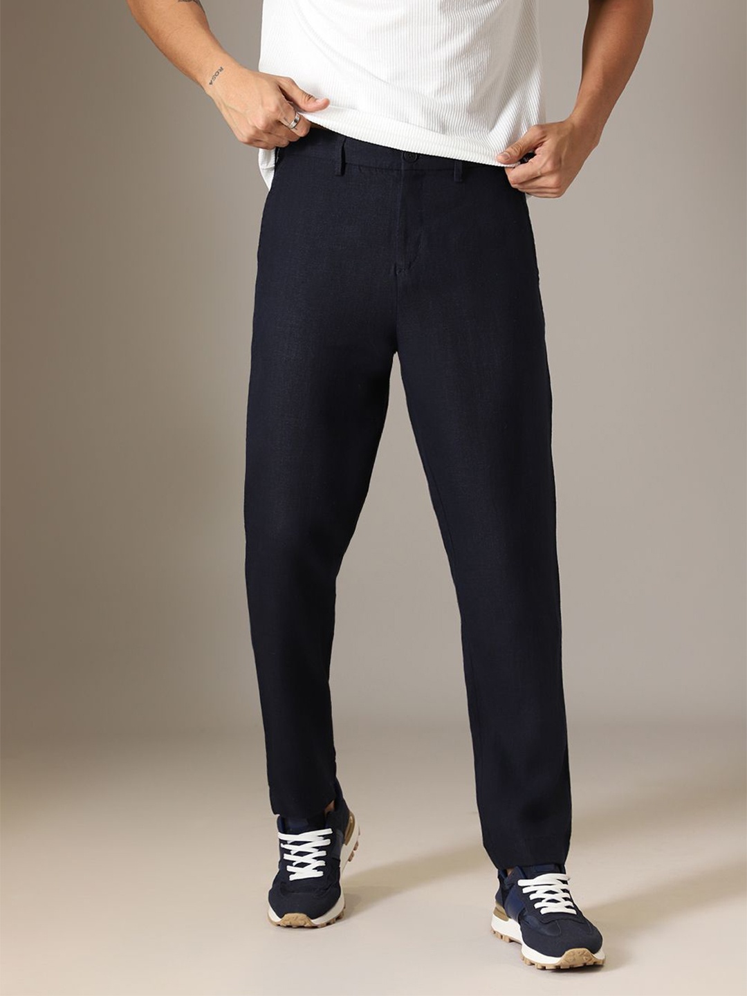 

Banana Club Men Relaxed Trousers, Blue