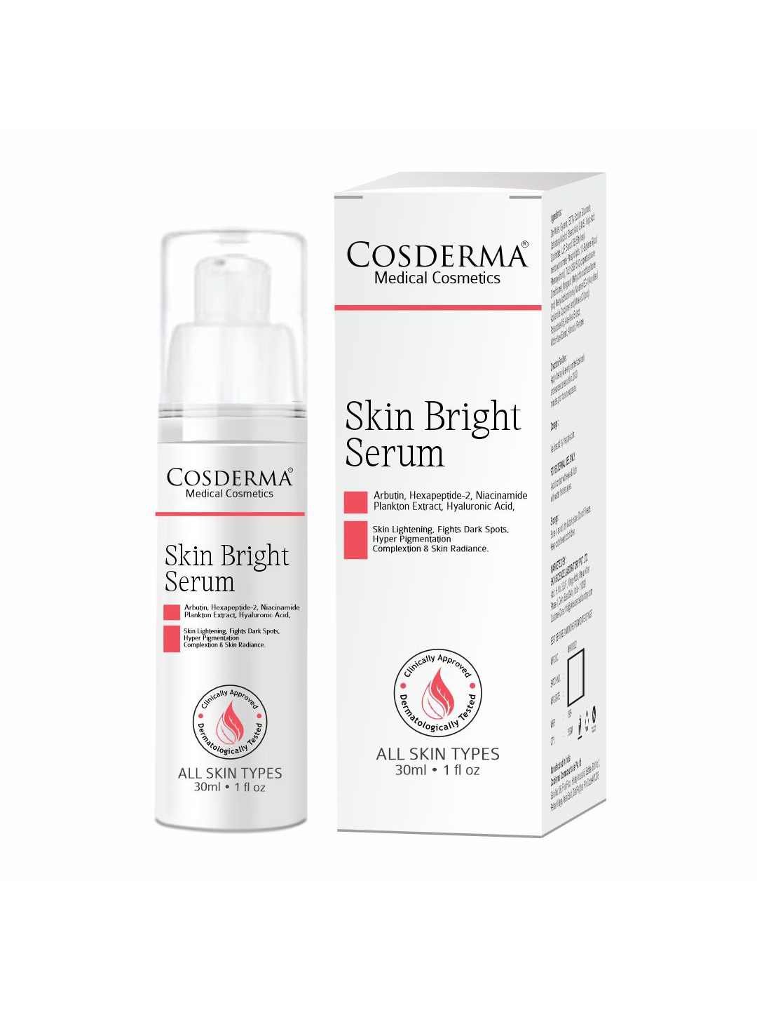 

COSDERMA Skin Bright Serum- 30ml, White