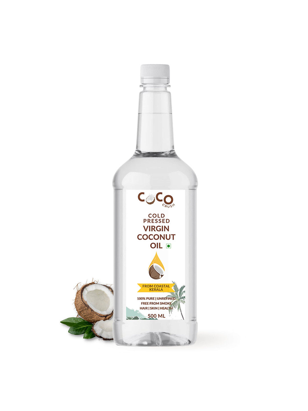 

Coco Crush Cold Pressed Virgin Coconut Oil 1000 ml, Transparent