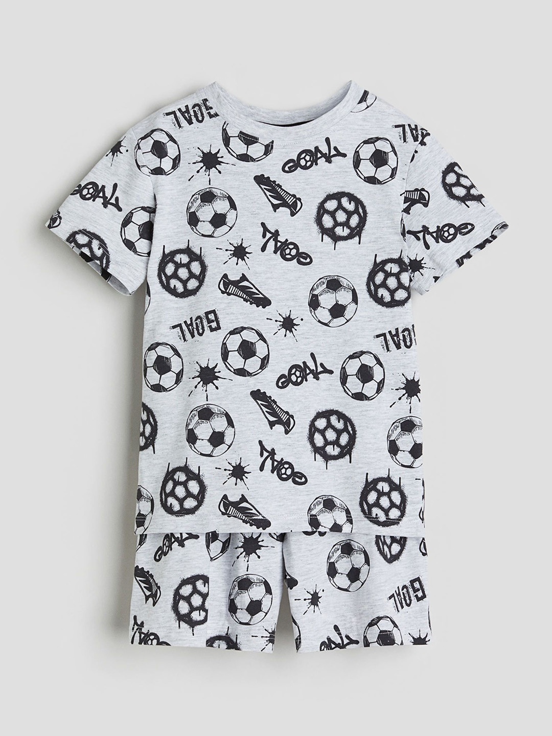 

H&M Infant Boys Printed Cotton Pyjamas, Grey