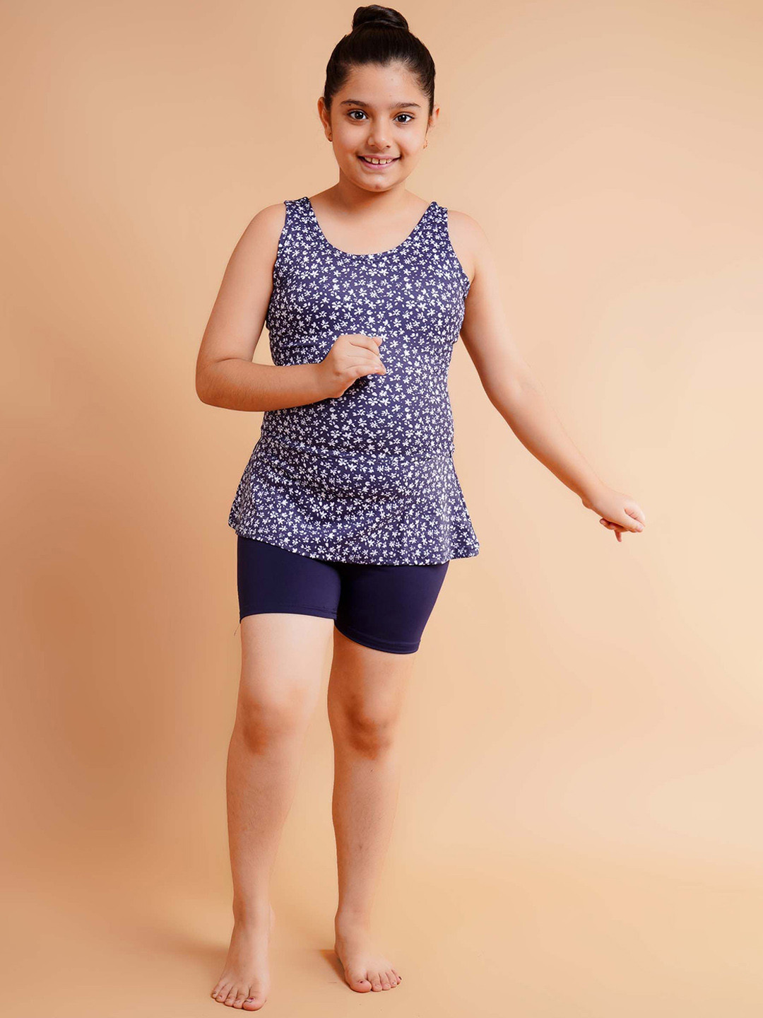 

Keepfit Kids Printed Top & Shorts Swim Set, Blue