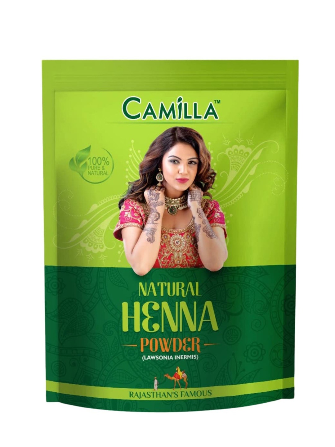 

CAMILLA 100% Natural & Pure Henna Powder-100g, Green