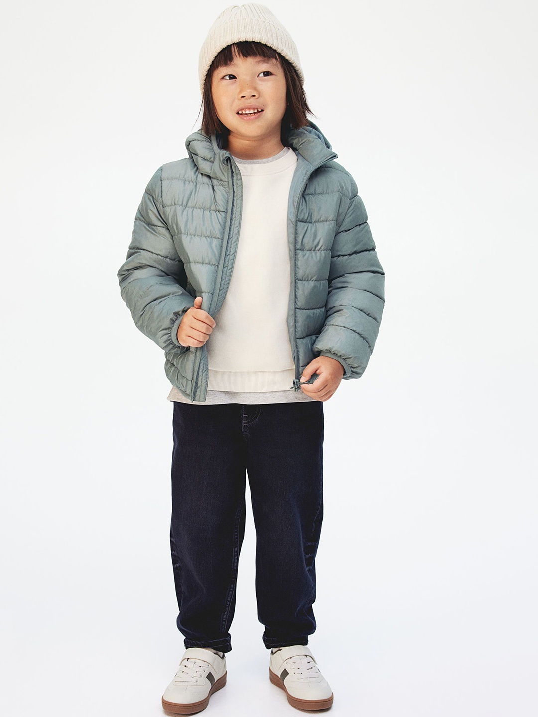 

H&M Girls Water-Repellent Puffer Jacket, Turquoise blue