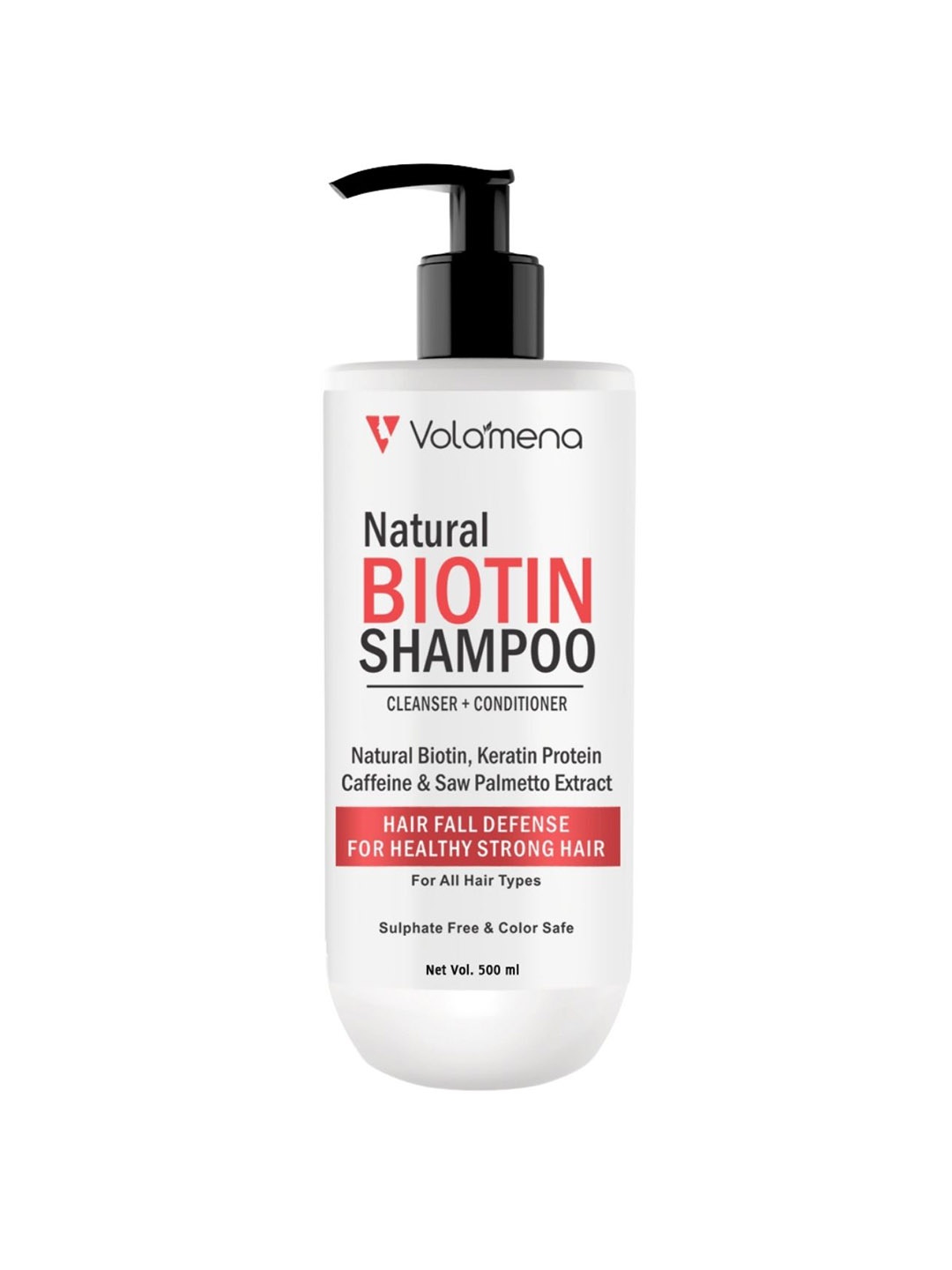 

Volamena Natural Biotin 2 In 1 Shampoo 500 ml, Off white