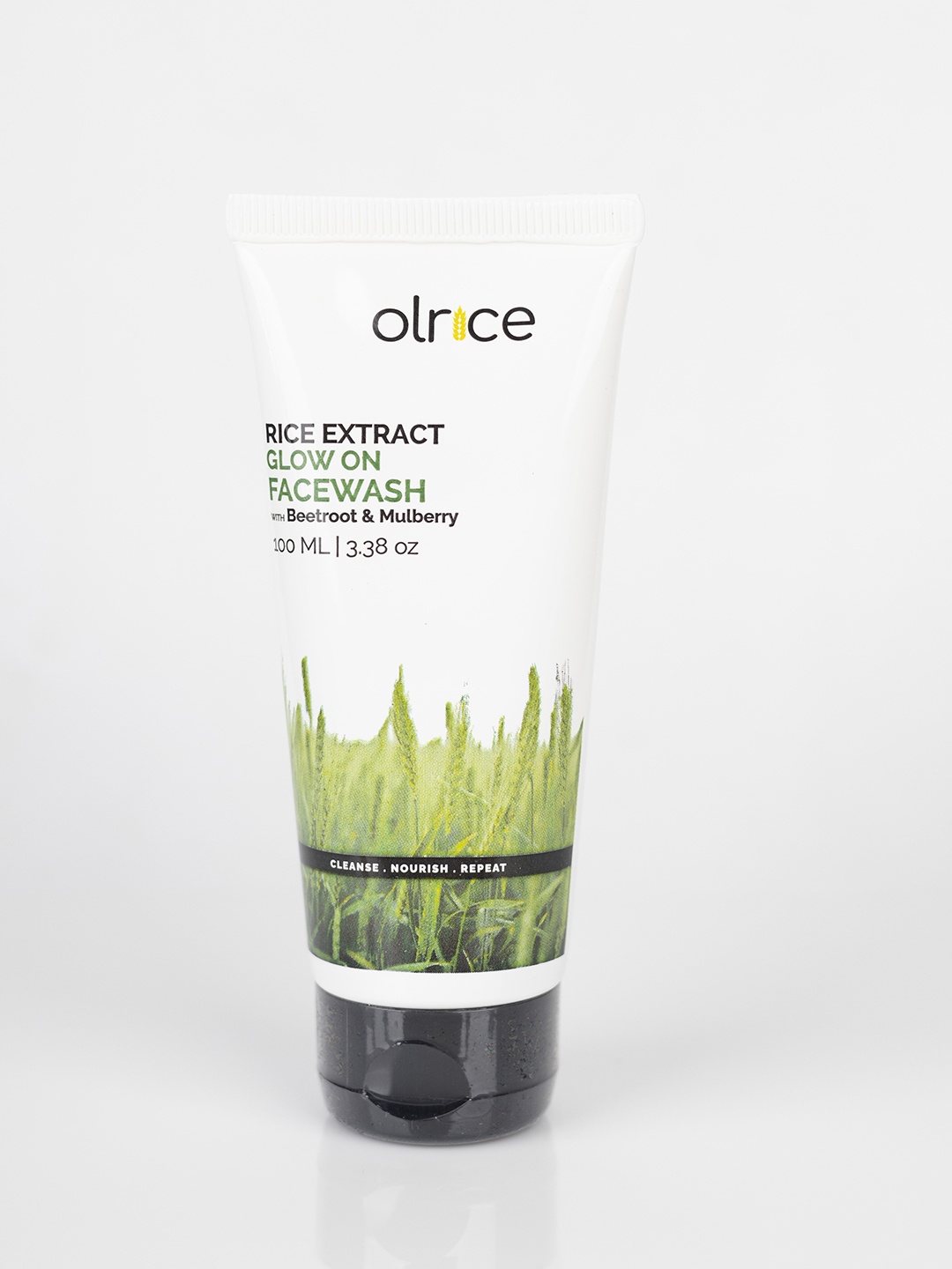 

OLRICE Rice Extract Facewash With Beetroot & Mulberry-100ml, Transparent