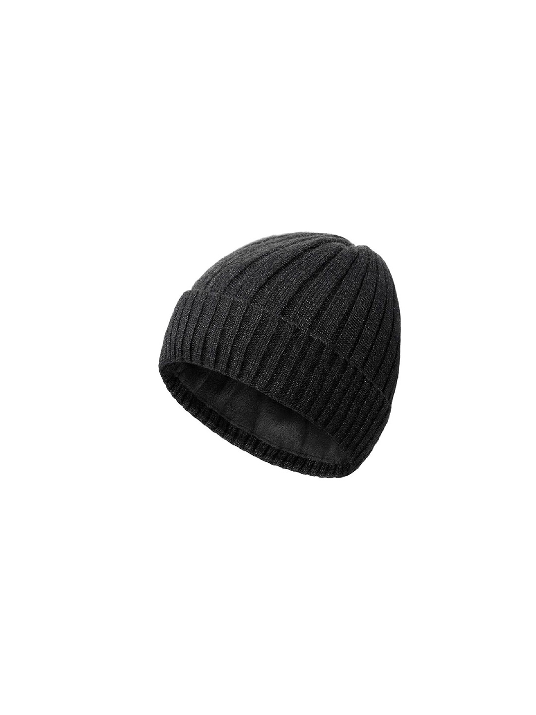 

Gajraj Unisex Woollen Self Design Beanie, Charcoal