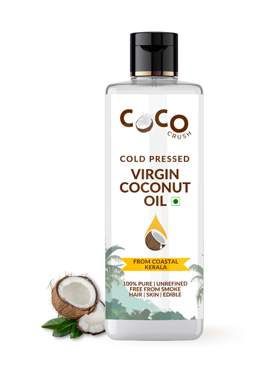 

Coco Crush Cold Pressed Virgin Coconut Oil 100 ml, Transparent