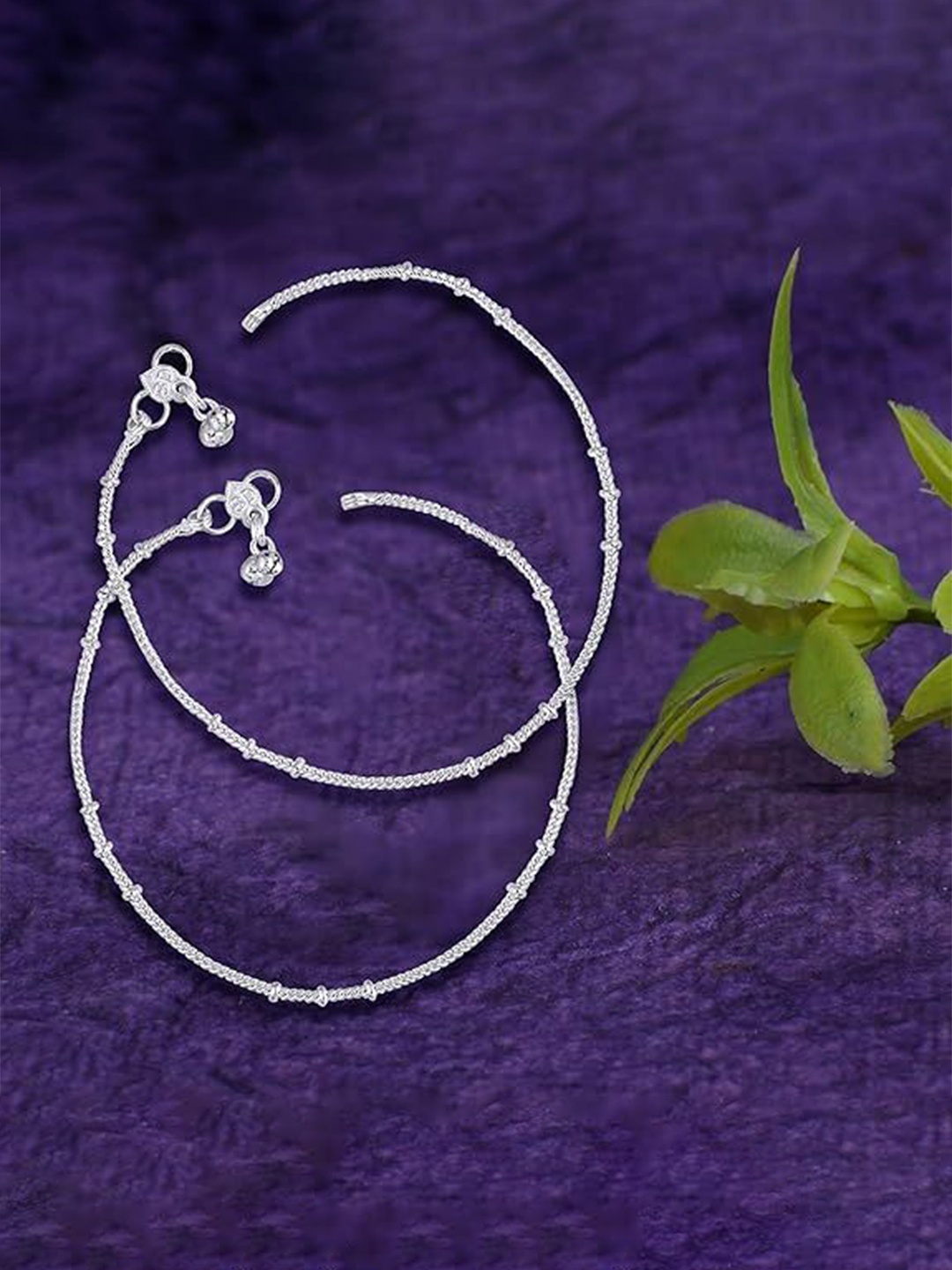 

Heer Collection Silver Plated Anklet