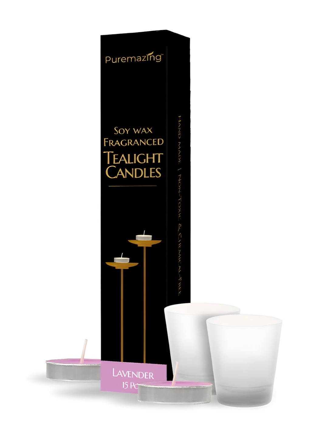 

Imvelo Green your hygiene Lavender 3 pieces Tea Light Candle