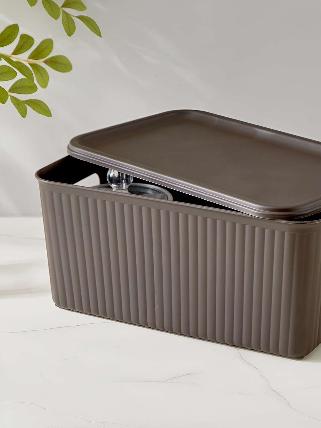 

Home Centre Fiesta Saffiano Brown Set of 1 Regular Multi-Utility Organiser