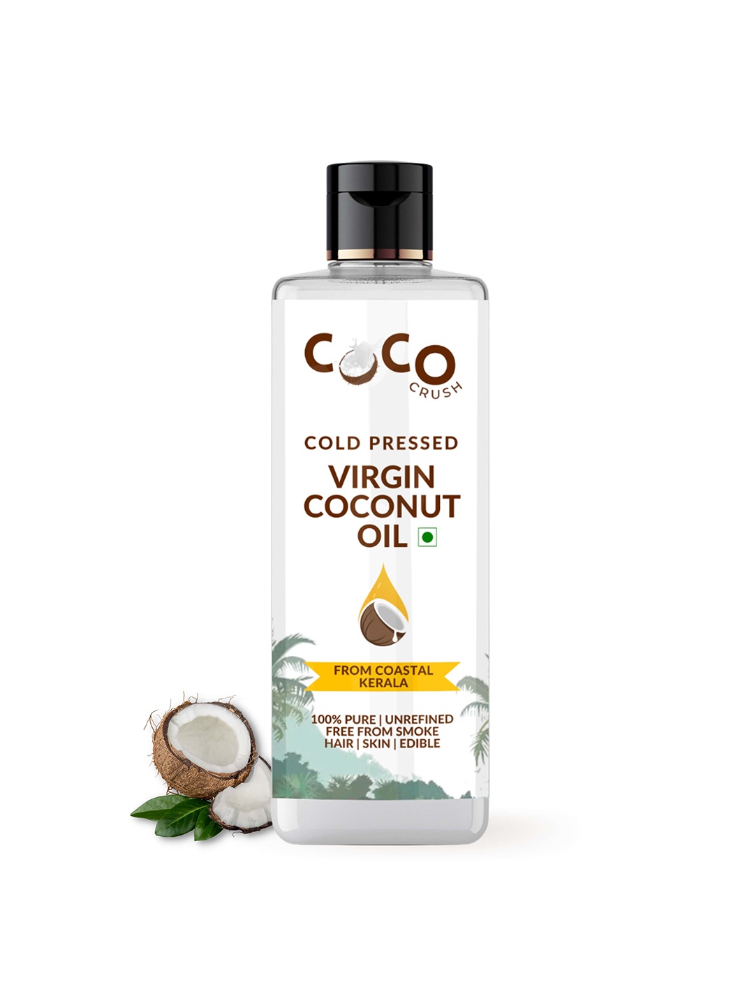 

Coco Crush Cold Pressed Virgin Coconut Oil 50 ml, Transparent