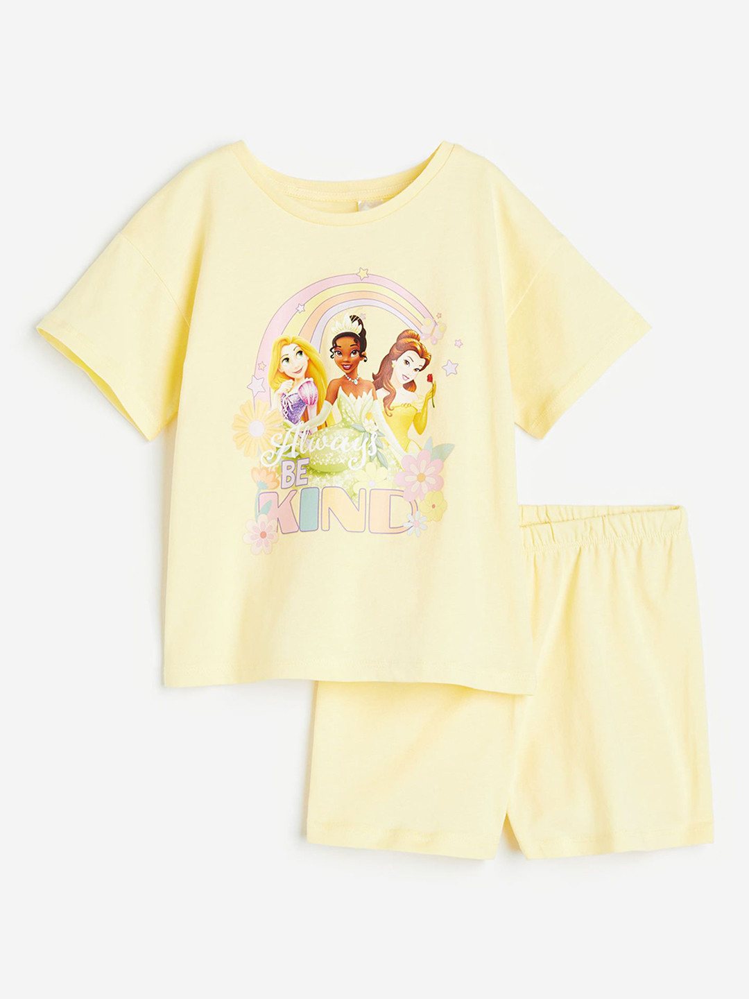 

H&M Infant Girls Printed Cotton Jersey Pyjamas, Yellow