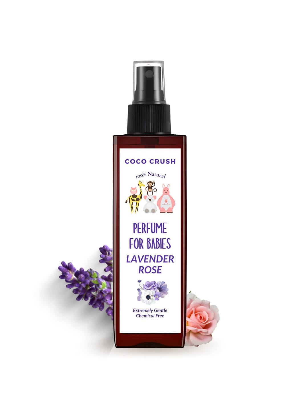 

Coco Crush Rose Lavender Gentle Perfume-100ml, Transparent
