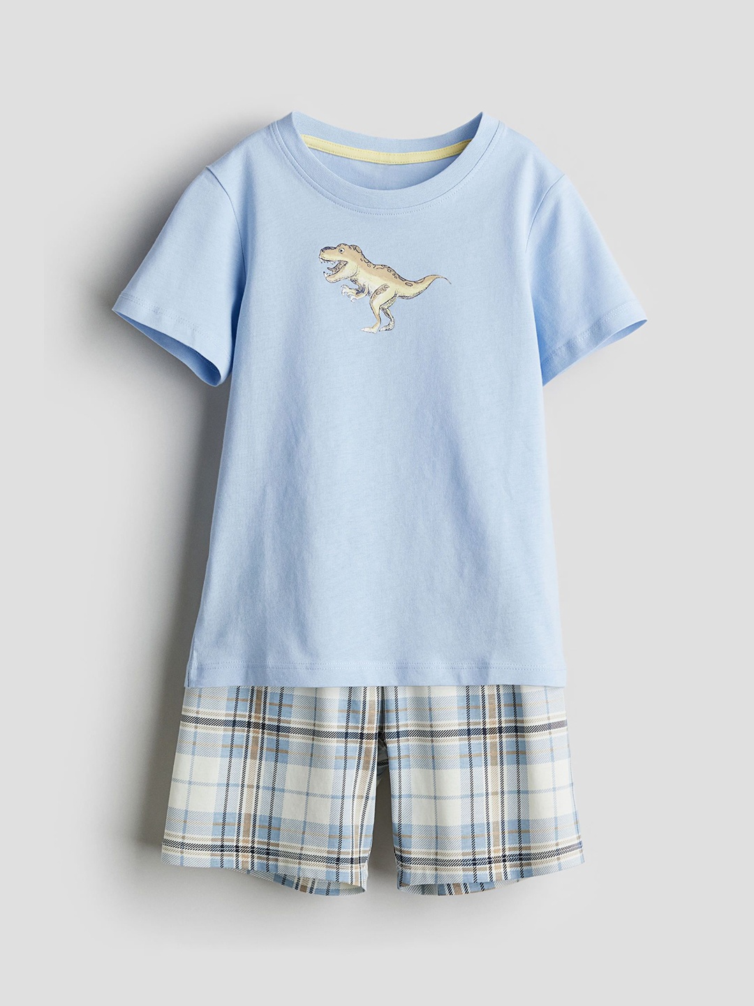 

H&M Boys Printed Pure Cotton Night Suit, Blue