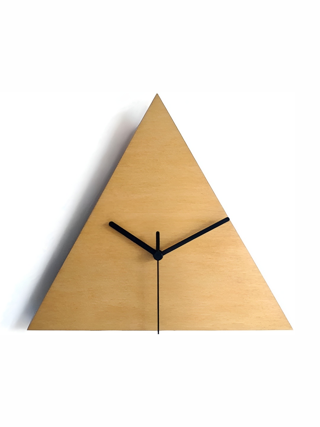 

QEZNEF Beige and Black Wooden Analogue Contemporary Wall Clock
