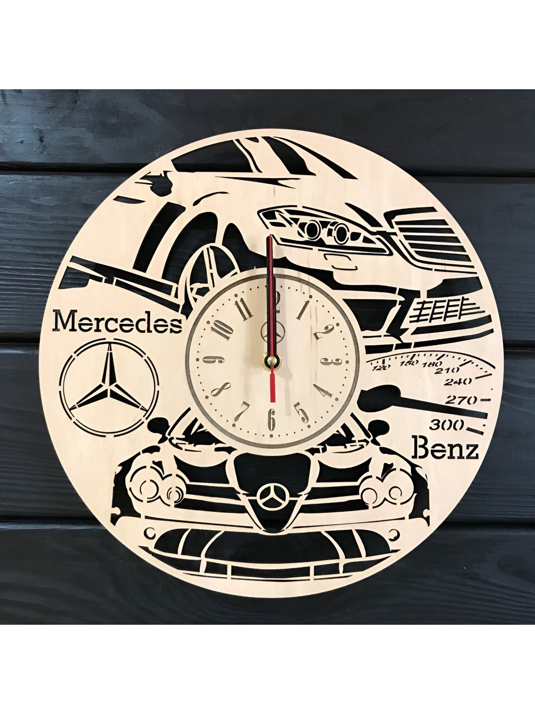 

QEZNEF Beige & Black Printed Analogue Contemporary Wall Clock