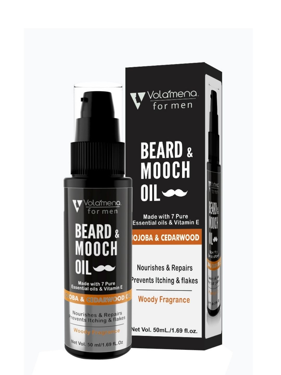 

Volamena Beard & Mooch Oil For Nourish & Repair- 50ml, Transparent