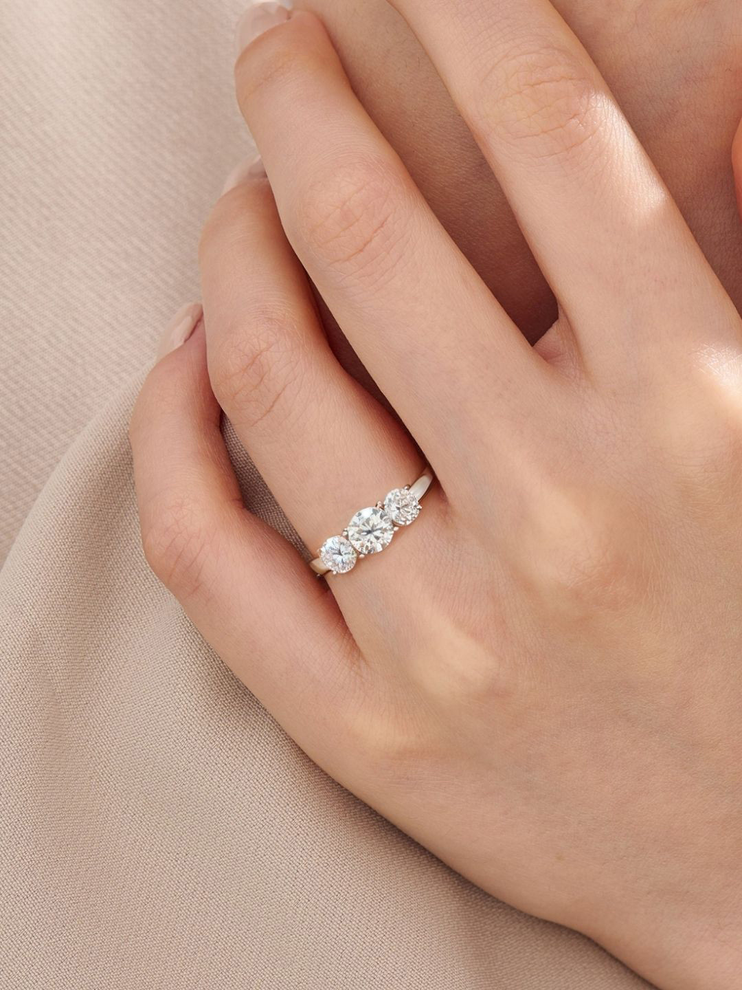 

HighSpark 925 Sterling Silver CZ Stone Studded Finger Ring