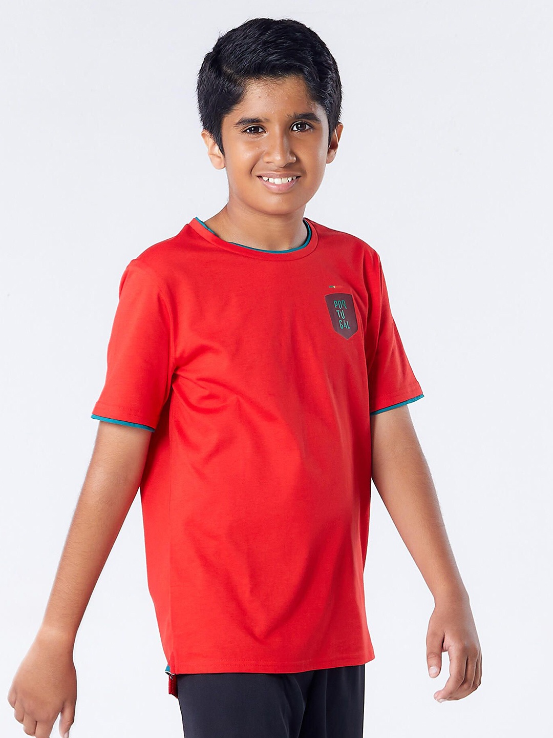 

Kipsta By Decathlon Boys Portugal Ff100 Replica Football Jersey, Red